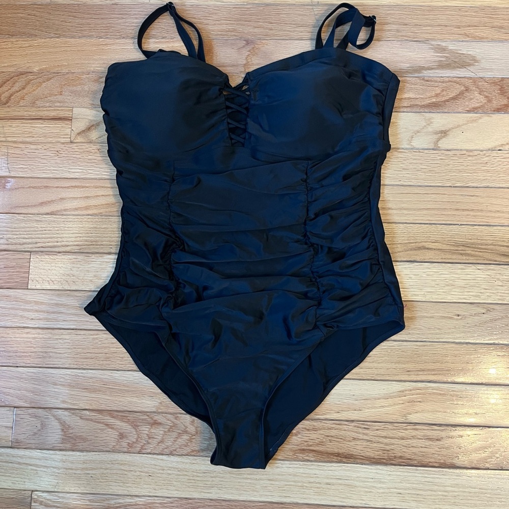 Torrid Black one piece swimsuit